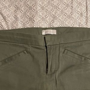 Gap ultra skinny olive green pants!
